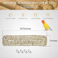 Bird Seagrass Mat 30" × 7" Parrot Natural Grass Woven Net Hammock Parakeet Climbing Rope Ladder Mat Chew Toys Cage Accessories for Pigeon Macaw Cockatiel Conure Budgie Cockatoo Rat Bearded Dragon