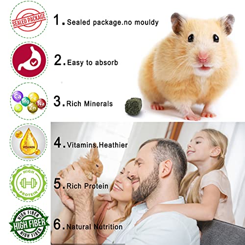 Timothy Hay Cubes 6oz -100% Natural Timothy Hay Made for Rabbits Sulcata Tortoise Guinea Pig, 6 oz