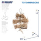 Pervue Pet Products Naturals Preen & Pacify Woodland Harvest Bird Toy 62549