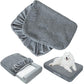 Dog Bed Covers Soft Plush Replacement Washable, Waterproof Pet Bed Liner Grey 36x27 Inches, for Dog/Cat, Cover Only