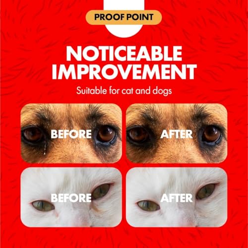 Miracle Care Eye Wash Pads, 90 Single Use Pre-Soaked Pads to Gently Clean and Soothe Dog and Cat Eyes; Non Stinging Formula to Remove Eye Debris