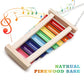 Dnoifne Colorful Bird Xylophone Toy, Suspensible Funny Xylophone Toy with 8 Metal Keys, Cage Accessories for Chicken Birds Parrots Parakeets Cockatiels Budgies Love Birds