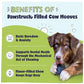 Pawstruck Peanut Butter Filled Cow Hooves for Dogs – Made in USA, Long-Lasting Dental Treats and Chews – Beef Hoof – 5 Count – Packaging May Vary