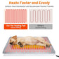 Cat Heating Pad, Waterproof Heated Cat Dog Bed with Adjustable Temperature & Timer, Electric Pet Mat for Indoor Cats Dogs, Chew Resistant Steel Cord（Small: 18"x16" Gray）