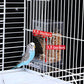 Kenond No Mess Bird Feeder Water Dispenser Set, Automatic Parrot Feeder Cage Accessories, Clear Parakeet Seed Container Food Drinker for Cage, Cockatiel Finch Lovebirds Budgies Canary (Blue)
