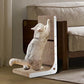 Cardboard Cat Scratcher, Vertical Cat Scratching Board, 23.6 Inch L-Shape Cat Scratch Pads with Built-in Catnip Toy Balls, Wall-Mount Cat Scratchers for Indoor Cats