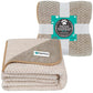 PetAmi Waterproof Dog Blanket, Leakproof XL Pet Blanket for Large Dogs, Furniture Sofa Couch Cover Protector, Fleece Cat Throw Bed Crate Kennel, Reversible Washable Soft Plush, Twin 60x80 Taupe Beige