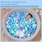 MoonxHome Ball Pit Balls for Toddlers, BPA Free Crush Proof Plastic Toy Balls for Ball Pit, Children's Pool Water Toys, Macaron Ocean Balls for Play