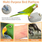 PINVNBY 4 PCS Bird Perch Stands Parrot Calcium Perch Beak Grinding Stone Foot Claws Trimmer Parakeet Platform Parrot Chewing Toys for Small Medium Cockatiel Conure Lovebird Finch