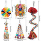 Bird Toys Rope Perch with Bell Colorful Bird Chewing Shredding Foraging Toys Parrot Swing Climbing Standing Hanging Toys Cage Accessories for Conure Cockatiel Budgies Lovebird