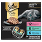 Sheba Perfect Portions Wet Cat Food Cuts in Gravy, Cat Food Wet Recipe, Sustainable Salmon, Tuna, White Fish and Tuna Entree, 2.6 oz. Twin-Pack Trays (24 Count, 48 Servings)