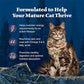 Blue Buffalo Wilderness Natural Mature Dry Cat Food for Cats 7+ Years, High-Protein and Grain-Free Diet, Supports Immune System Health and Energy to Stay Active, Chicken, 5-lb. Bag