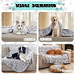 Stuffed® Premium Soft Dog Blanket Washable, 40"x32" Cat Blanket for Indoor Cats Large Medium Small Dog Puppy Essentials (Grey)