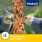 Vitakraft Crunch Sticks Cockatiel Treat Apricot Peach Flavor - Triple Baked Long Lasting Bird Treats with Natural Wood Chew Center for Beak Health and Enrichment - 3.5 oz.