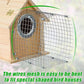 2 Pcs Bluebird House Predator Guards, Stainless Steel Wire Mesh, Silver, 4 x 6 x 6 inches, Protects Eastern Bluebird and Babies