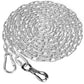 Tresbro Heavy Duty Dog Chains for Outside, 15FT Stainless Steel Tie Out Cable with Swivel Hook for Small Medium Dogs, Metal Chew Proof Pet Runner