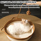 Instinct Basket, Stimuli Handwoven cat Basket Rope Cotton Eliminates Bed Rejection Round Pet Basket, Boho Catbed for Cats Handwoven Scratchable