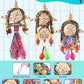 Bissap 3PCS Bird Parrot Foraging Shredder Hanging Toys Sola Balls with Sand Hammer for Small Parrots Parakeets Conures Cockatiels Love Birds Cage Toy