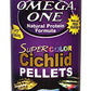 Omega One Super Color Sinking Cichlid Pellets, 2mm Large Pellets, 9 oz