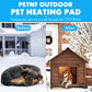 PETNF Outdoor Heated Pet Bed with Waterproof Cover,Pet Heating Pads for Dog,Soft Electric Blanket Auto Temperature Control,Heating Mat for Dog House Cabin Cot Doorway,Rescue Cats