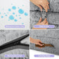 LE SURE Foldable Human Dog Bed - 3 in 1 Flexible Giant Human Dog Bed for Adult People with Supportive Bolster Egg Foam, Waterproof Liner, Calming Fluffy Faux Fur Orthopedic Big Bean Bed, Soft Grey