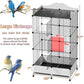 Encrypted Bird Cage Large Bird Cages 57-Inch, Top Storage Space, Bottom Splash Guard with Essential Bird Supplies – Durable & Spacious Aviary – Budgies & Cockatiels