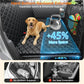 URPOWER Back Seat Extender for Dogs - Large Hard Bottom Dog Car Seat Cover Holds 550lbs, Waterproof Comfortable Dog Hammock Pet Bed with High-Density Foam Non-Slip Backseat Protector for Cars, SUVs