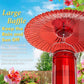 iBorn Hummingbird Feeders Sun Baffle,Ant Proof Moat Shade Cover Combo,for Hanging Bird Feeder for Outdoors Rain Guard,Red, 10.6inch