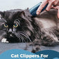 oneisall Pet Clipper for Cat Matted Hair, Pet Shaver for Cats Quiet Pet Clippers Waterproof Cordless Cat Clippers for Matted Long Hair with Storage Bag (Green)