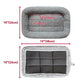 Enjoying Cat Mat Bed 10" x 15" Pet Bed with Pillow Around for Puppy Kitten Curled Sleeping Beds for Carrier/Crate Small Dog Cushion, Anti Skid Bottom, Small