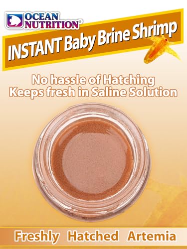 Ocean Nutrition Instant Baby Brine Shrimp Eggs 0.7oz (20g) in Saline Solution, Fish Tank Fry, Betta & Tropical Fish Food for Saltwater & Freshwater Aquarium