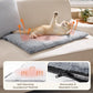 Bedsure Self Warming Cat Bed, Extra Warm Self Heating Mat for Cats & Dogs Non Electric, Anti-Slip Small Thermal Pet Pad Indoor with Removable Washable Cover, 24" x 18",Grey
