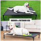 Garnpet Elevated Dog Bed for Large Dogs, Raised Dog Cot Fits Up to 120 LBs, Heavy Duty Pet Cots with Durable Supportive Teslin Recyclable Washable