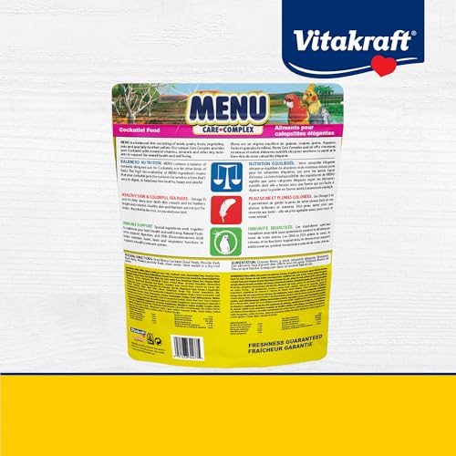 Vitakraft Menu Premium Canary and Finch Food - Vitamin-Fortified - Daily Food for Small Pet Birds Browns 2.5 Pound (Pack of 1)