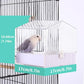 Colorday Bird Bath for Cage, Parrot Bath for Small to Medium Birds, Cockatiels, Parakeets, Budgie, Quaker, Conure, Lovebirds, Finches(6.7X6.7X7.74 inch)