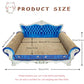 Luxury Cardboard Cat Scratcher Sofa Bed, Couch Shaped Cat Scratching Board, Scratch Lounge with Catnip, Scratcher for Indoor Cats Kittens Kitties
