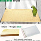 40PCS Gravel Liner Paper for Bird Cage,11x17 In Bird cage Liner Paper-Gravel Paper Special for Bird Cage in Sea Sand,Parrot Cage Sandpapers Cushion Pad Pet Bedding Accessories (40PCS 11 x 17 Inch)