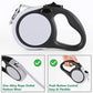 Dual Retractable Dog Leash for 2 Large Dogs (Up to 110 Lbs Each) - 18.5 FT Extendable Double Headed Pet Leash with Poop Bags, Non Slip Grip - One