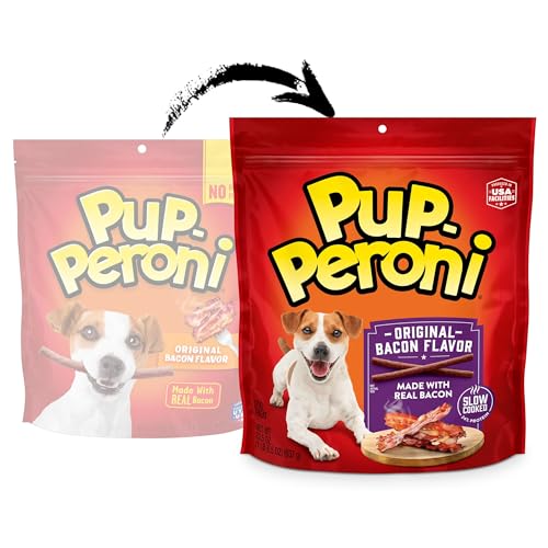 Pup-Peroni Dog Treats, Original Bacon Flavor, 22.5 Ounce, Made with Real Bacon