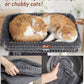 Cat Tree for Large Cat, 20.9 * 15.7in Large Perch Bed for Adult Cats, 22.8in Cat Tower with Scratching Post, Cat Condo with 2-Door for Indoor Cats, Dark Gray