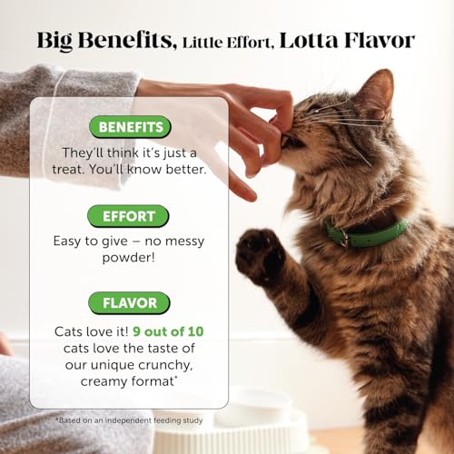 Cat Urinary Tract Health Crunchy & Creamy Chews - Promotes Healthy Digestion & Normal Bladder Function with Cranberry, Antioxidants, & Probiotics