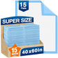 Bed Pads Disposable 40"X60" Super Absorbent Pee Pads, Oversized Underpads for Adults, Elderly, Pets [150x200CM, 15pcs]