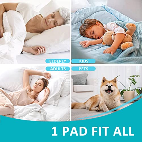 KANECH Bed Pads Washable Waterproof , 44"x52" (1 Pack) - Heavy Absorbency Reusable Incontinence Underpads for Adults, Elderly, Kids & Pets - Quick Drying Mattress Protector for Bed, Sofa, Floor