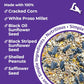 Lyric Wild Bird Mix - Includes Corn, Nuts, and Wild Bird Seed for Outside Feeders, Attracts Doves, Jays and Many More, 20 lb Bag