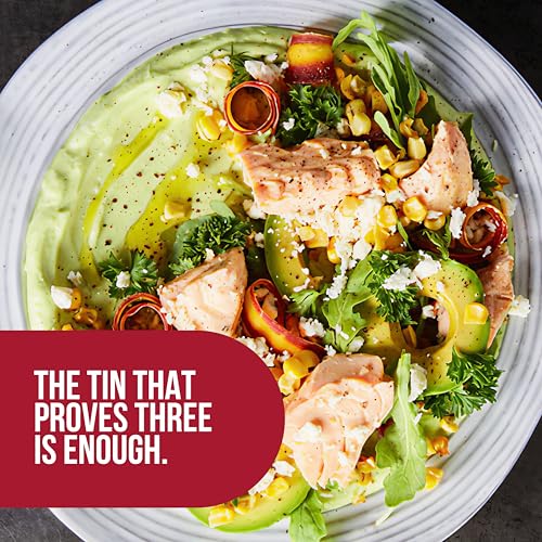 King Oscar Premium Skinless & Boneless Atlantic Salmon in Olive Oil, 4.05 oz Cans, Pack of 12, Tinned Salmon