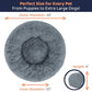 Donut Dog Bed - Premium Comfort for Anxiety Relief - Fluffy & Calming Design with Ultra-Plush Support | Cozy Round Dog Bed with Super Soft Circle Style (Dark Grey, Medium)