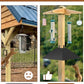 Queension Metal Squirrel Baffle for 4x4 Post, 17 Inch Squirrel Proof Baffles for Bird Feeder Poles, Outdoor Guard for Wooden Pole to Deter Raccoons from Bird Houses, 1 Pack