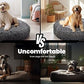 Muddy Mat® Cloud K-9 Dog Beds for Small Dogs & Cats, Soft & Relaxing Round Dog Bed, Chenille Material, Removable Cover, Washable & Dryer Safe – Grey