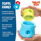 WEST PAW Zogoflex Toppl Interactive Treat Dispensing Puzzle Dog Toy for Mental Stimulation & Enrichment-Holds Kibble & Treats-Lickable, Freezable