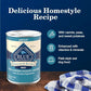 Blue Buffalo Homestyle Recipe Adult Wet Dog Food, Made with Natural Ingredients, Fish & Sweet Potato Dinner with Garden Vegetables, 12.5-oz can (Pack of 12)